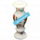 12" marble vase pot  flower home decor inlay malachite