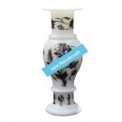 10" marble vase pot  flower home decor inlay malachite