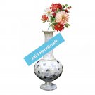 15" marble vase pot  flower home decor inlay malachite