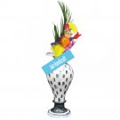 15" marble vase pot  flower home decor inlay malachite