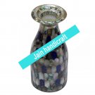 10" marble vase pot  flower home decor inlay malachite