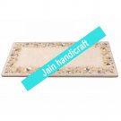 9"x12" White Marble tray  Kitchen Cheese Board Inlay malachite Gemstones