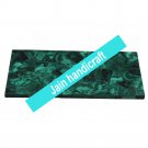 12"x18" White Marble tray  Kitchen Cheese Board Inlay malachite Gemstones