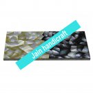 12"x18" White Marble tray  Kitchen Cheese Board Inlay malachite Gemstones