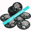 Marvelous Marble Lapis Inlay stone Tea Coffee Coaster Set Kitchen Home Decor