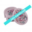 Marvelous Marble Lapis Inlay stone Tea Coffee Coaster Set Kitchen Home Decor