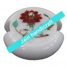 Marvelous Marble Lapis Inlay stone Tea Coffee Coaster Set Kitchen Home Decor