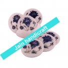 Marvelous Marble Lapis Inlay stone Tea Coffee Coaster Set Kitchen Home Decor