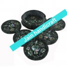 Marvelous Marble Lapis Inlay stone Tea Coffee Coaster Set Kitchen Home Decor