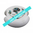 Marvelous Marble Lapis Inlay stone Tea Coffee Coaster Set Kitchen Home Decor