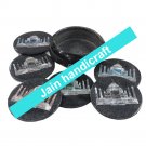 Marvelous Marble Lapis Inlay stone Tea Coffee Coaster Set Kitchen Home Decor