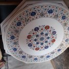 3'x3' MARBLE DINING COFFEE TABLE CENTER TOP INLAY FINE WORK MOSAIC DECOR