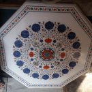 3'x3' MARBLE DINING COFFEE TABLE CENTER TOP INLAY FINE WORK MOSAIC DECOR