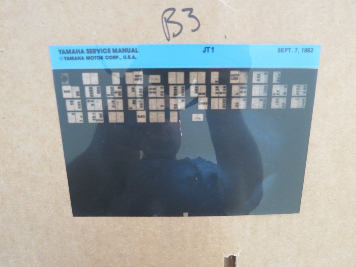 YAMAHA MICROFICHE PARTS LOOK UP CARD YAMAHA JT1 60 B3