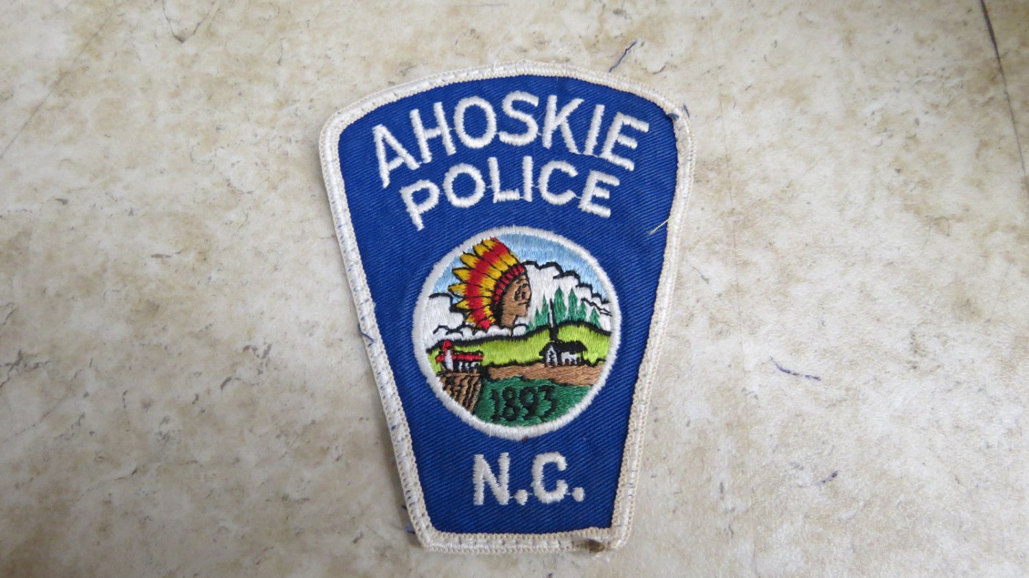 Vintage Ahoskie Police Dept. NC Vest Hat Clothing Patch p79