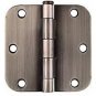 3.5" Antique Pewter 3 ½" Door Hinges w/screws 5/8 radius