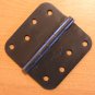Oil Rubbed Bronze 4"x4" Door Hinge w/screws 5/8 radius US10B