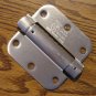 Satin Nickel 3 1/2" Adjustable Spring Hinges 5/8" radius corners