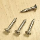 Stainless Steel Flat Head # 9 x 1" wood screws