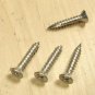 Stainless Steel Flat Head # 9 x 1" wood screws