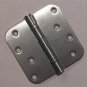Satin Chrome 4"x4" Ball Bearing Hinges 5/8" radius corners US15