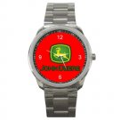 John Deere Red Logo Sport Unisex Metal Watch