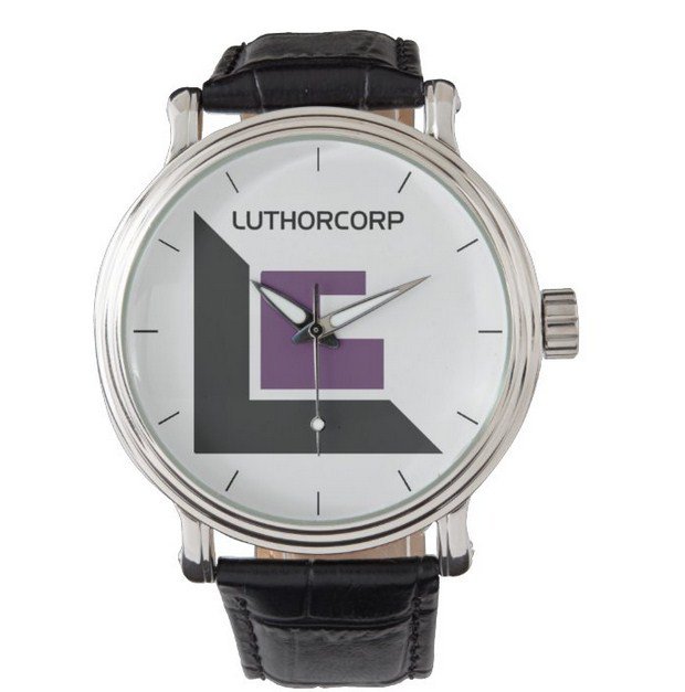 LuthorCorp Leather Watch