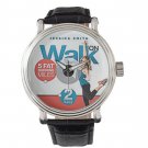 Walk On: 5 Fat Burning Miles Indoor Walking Exercise with Jessica Smith Leather Watch