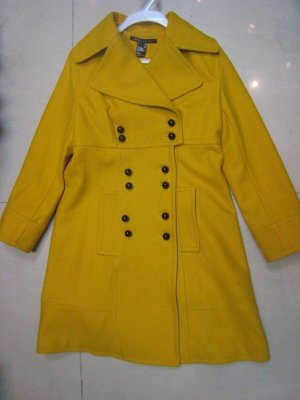 Yellow Wool Coat