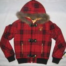 Red And Black Check Coat