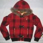 Red And Black Check Coat