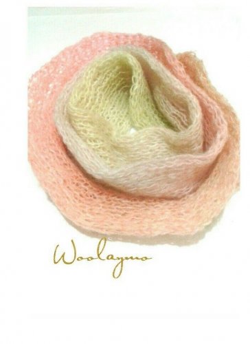 Woman scarf Winter scarf Long Wool scarf Mohair shawl Ombre scarf Rainbow scarf