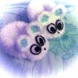Hand Knitted Baby Boots Booties Handmade New Gift idea White Mouse Animal socks