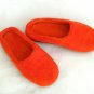 Felted slippers Handmade Handcraft US 8 Womens Warm Slippers Home shoes Brown