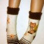 Wool socks Women Felted Home Socks Boots Women Girl Very Thick Winter Socken Fox