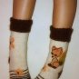 Wool socks Women Felted Home Socks Boots Women Girl Very Thick Winter Socken Fox