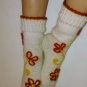 100% Women Wool Felted Home Socks US 8-10 Boots Woman Very Thick Winter Socken