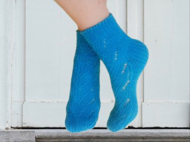 100% Alpaca Socks * Ankle socks * US 9.5-10.5* Women socks *Antiallergic * Openwork
