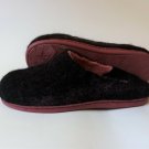 Black wool slippers US 8 * Felted Winter Slippers * Handmade house shoes
