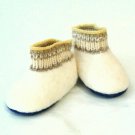 Felt wool Baby booties * Handmade shoes * 1-2 Years* natural Baby shoe
