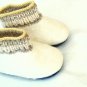 Felt wool Baby booties * Handmade shoes * 1-2 Years* natural Baby shoe
