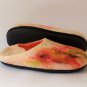 US10.5 Orange Felt slippers for women  * Handmade house shoes