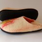 US10.5 Orange Felt slippers for women  * Handmade house shoes