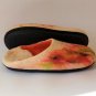 US10.5 Orange Felt slippers for women  * Handmade house shoes