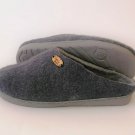 Grey felt slippers US12 * Felted Winter Mens Slippers * Handmade house shoes