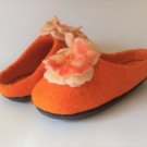 US 7.5 Felted slippers Handmade slippers *Womens Winter slippers Wool Home shoes