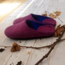Wool felt slippers US 9 * Felted Winter Mens Slippers * Handmade house shoes