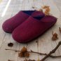 Wool felt slippers US 9 * Felted Winter Mens Slippers * Handmade house shoes