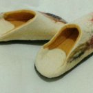 US 10 Woman Wool Felt slippers * Handmade house shoes * Art