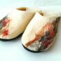 US 10 Woman Wool Felt slippers * Handmade house shoes * Art